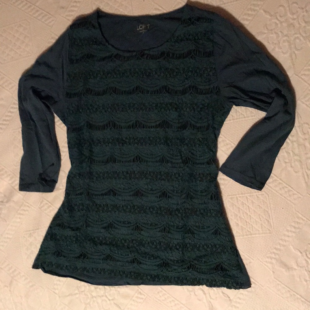 Lacy Green Blouse